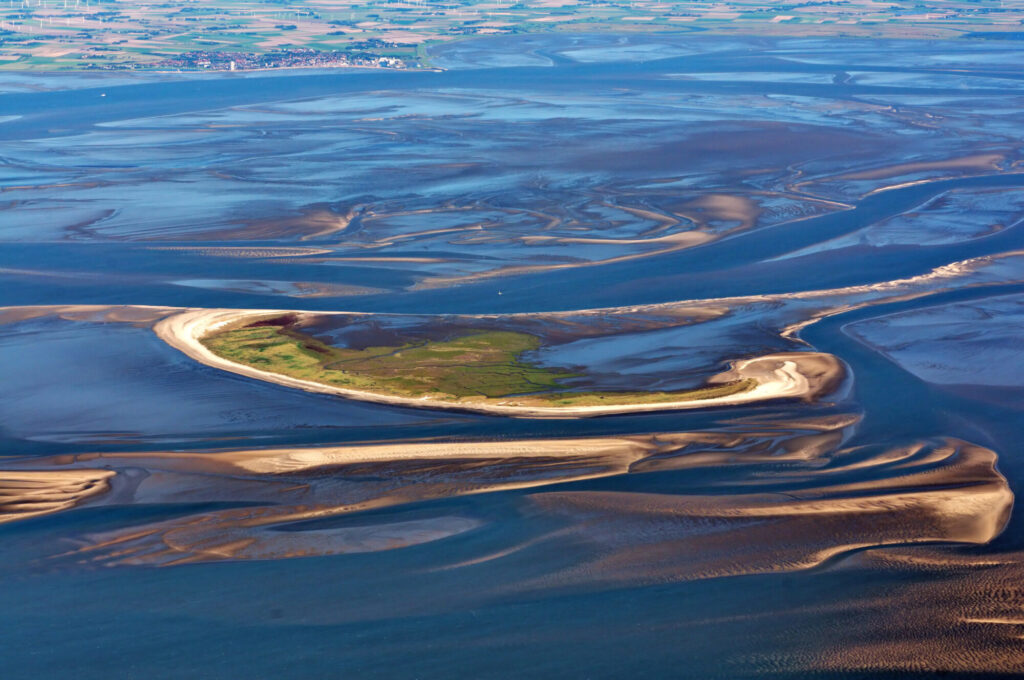 Blick auf das Nordfriesische Wattenmeer