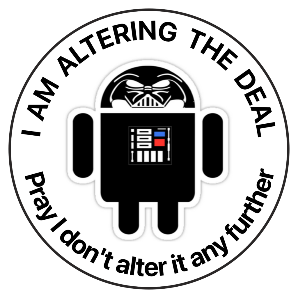 Button I am altering the deal von keepandroid open